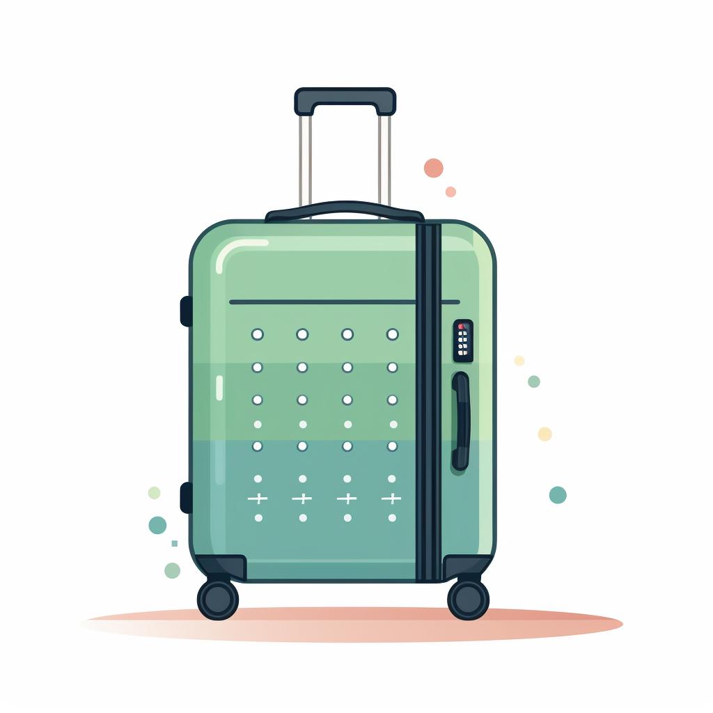 Cursor pointing at the 'Lightweight 4-Wheeled Luggage' category on the Luggage Good website